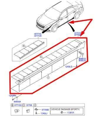 2015-2017 Hyundai Sonata Left Side Rocker Panel Molding 87753-C2000 OEM *ReaD* - Alshned Auto Parts
