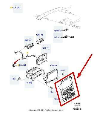 2013-16 Ford F250 SD Audio Radio Climate Faceplate Control Panel EC3T-18A802-FA - Alshned Auto Parts