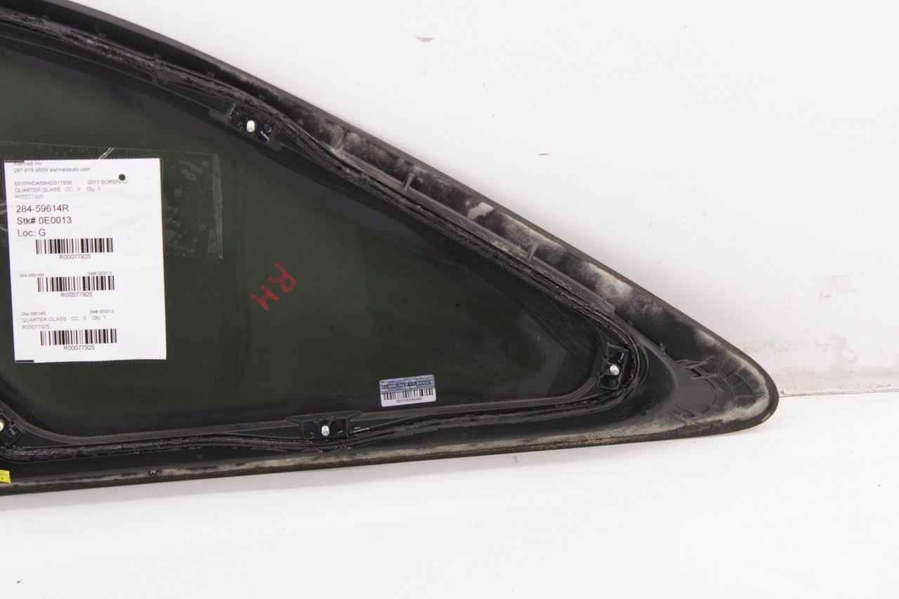 15-20 Kia Sorento EX Rear Right Passenger Side Quarter Window Glass 87820-C6000 - Alshned Auto Parts
