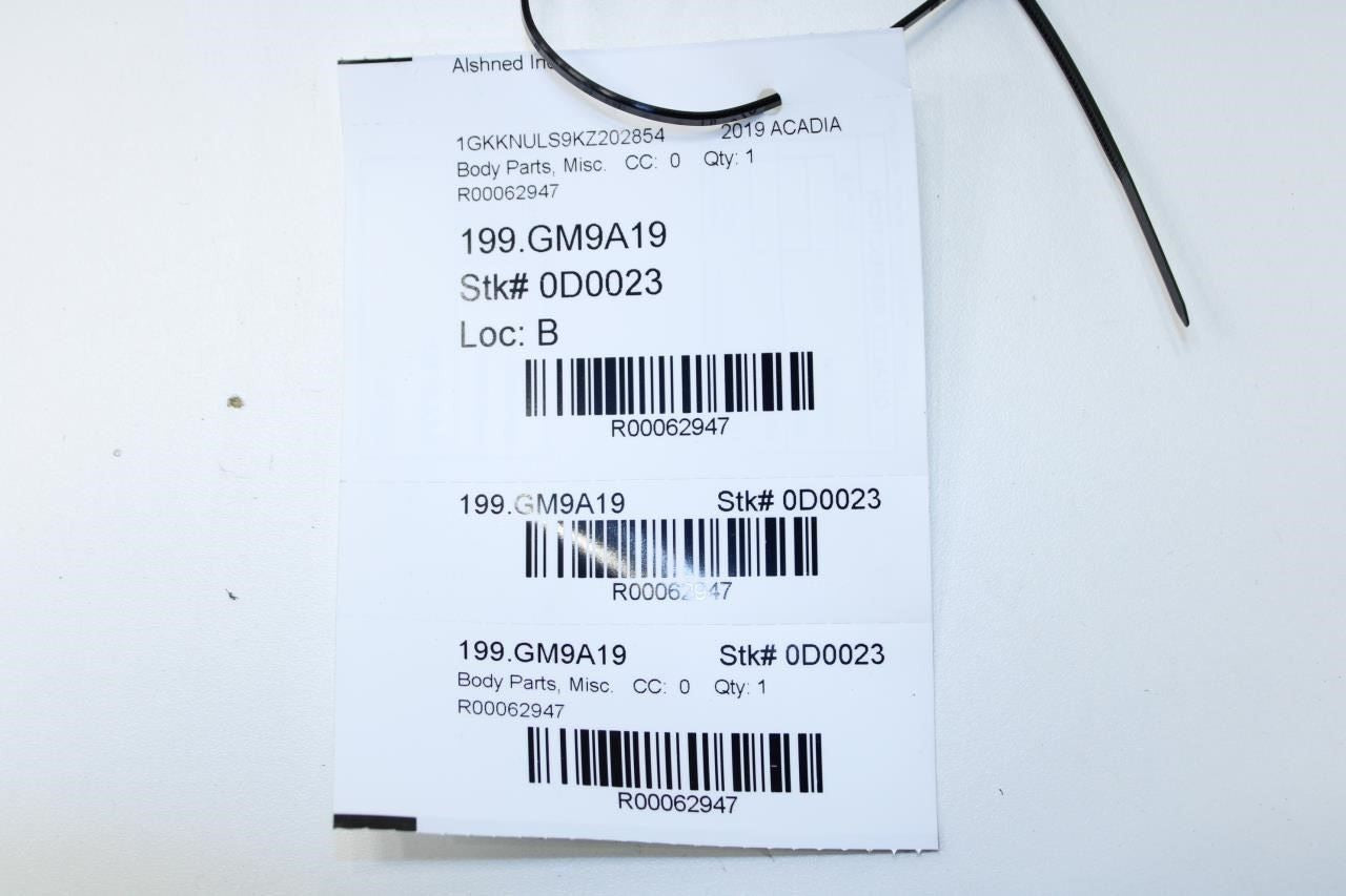2017-23 GMC Acadia SLT-1 RR RH Quarter Upper Applique D Pillar Molding 23508212 - Alshned Auto Parts