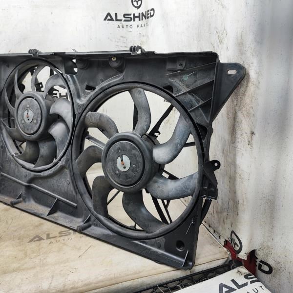 2013-2016 Lincoln MKS Dual Radiator Cooling Fan Motor Assembly DG1Z-8C607-K OEM - Alshned Auto Parts