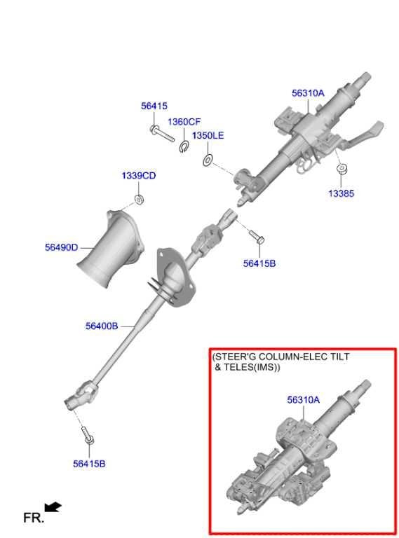 2018-2023 Kia Stinger GT2 AWD 3.3L Steering Column Assembly 56310-J5200 OEM - Alshned Auto Parts