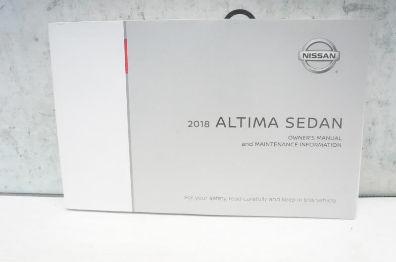 2018 Nissan Altima Sedan Owners Manual set with Case OM18EA-0L33U1 OEM - Alshned Auto Parts