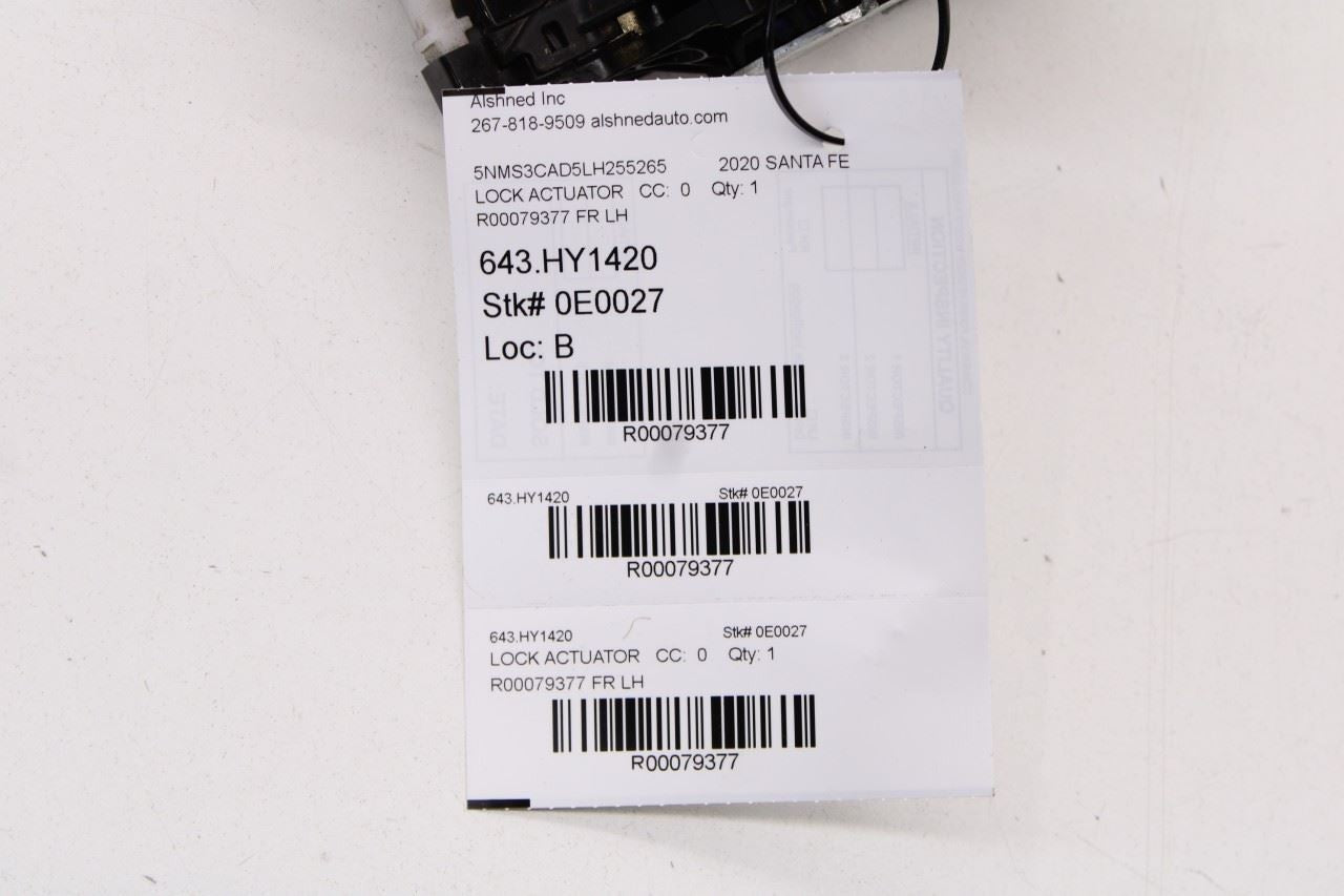 2019-2023 Hyundai Santa Fe SEL Rear Left Door Lock Latch Actuator 81410S1010 OEM - Alshned Auto Parts