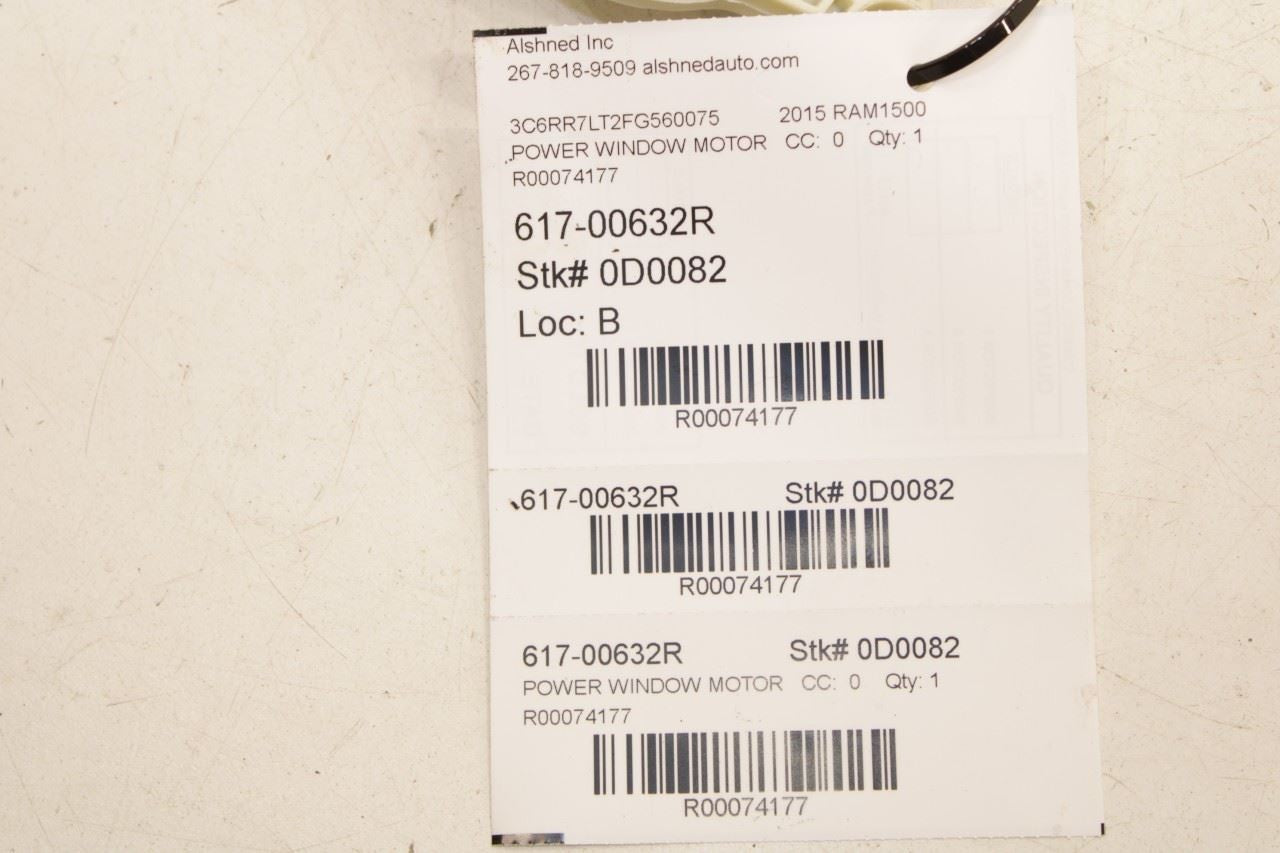 2011-2018 RAM 1500 Big Horn Front Right Door Power Window Motor 68044804AA OEM - Alshned Auto Parts