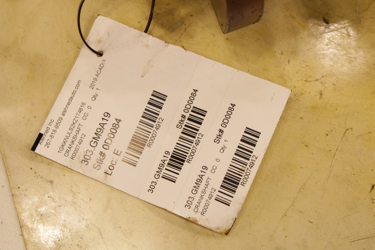 2017-2023 GMC Acadia SLT-1 3.6L AWD Engine Motor Crankshaft 12699162 OEM - Alshned Auto Parts