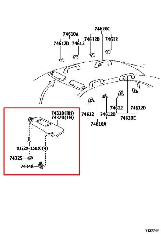 13-16 Lexus GS350 Front Right and Left Side Sun Visor Set w/ Illuminated Mirror - Alshned Auto Parts