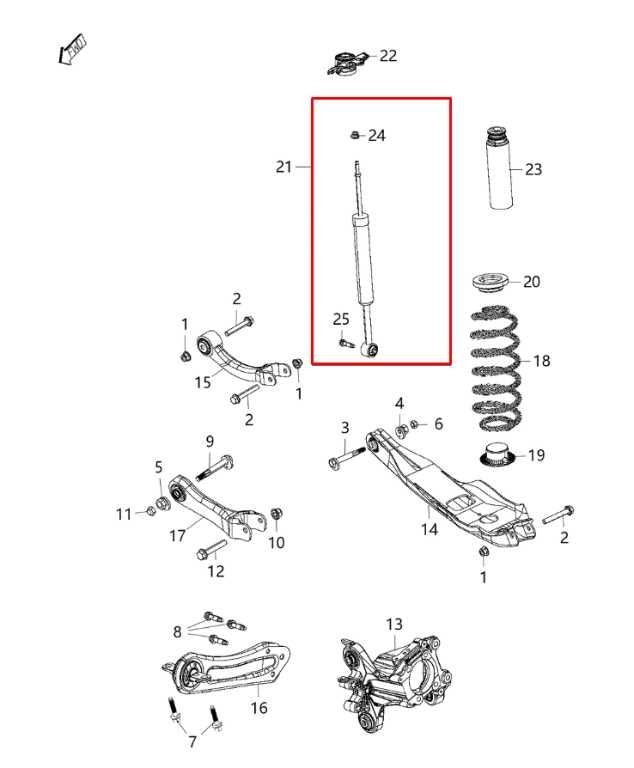 2014-18 Jeep Cherokee Limited 3.2L 4x4 Rear Right and Left Shock Strut Absorber - Alshned Auto Parts