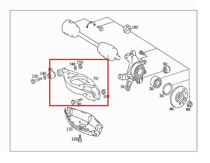 06-09 Mercedes-Benz CLK 350 RWD Rear Suspension Right Side Control Arm Set of 51