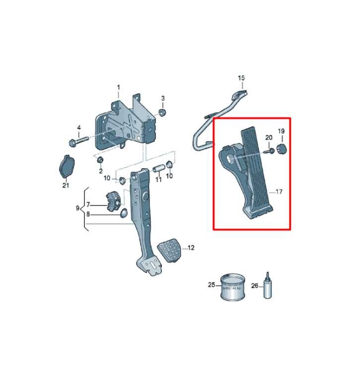 2012-2019 Volkswagen Passat SE 1.8L FWD Accelerator Throttle Gas Pedal Sensor - Alshned Auto Parts