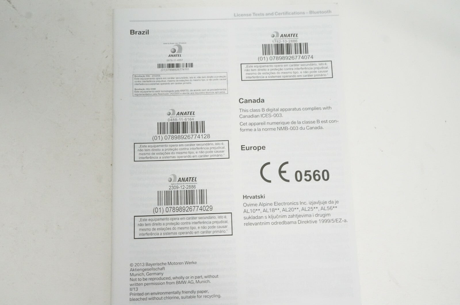 BMW 3 Series 2013 Sedan Owners Manual with Case service and warranty information - Alshned Auto Parts