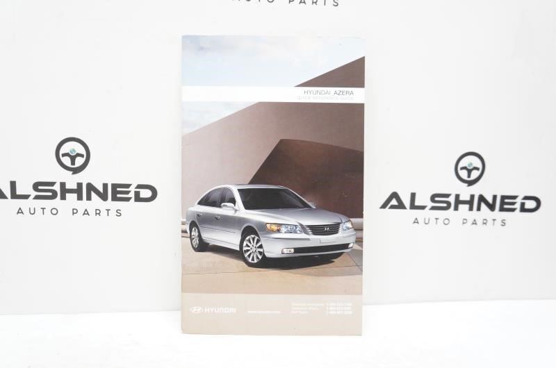 2011 Hyundai Azera Owner's Manual - Alshned Auto Parts