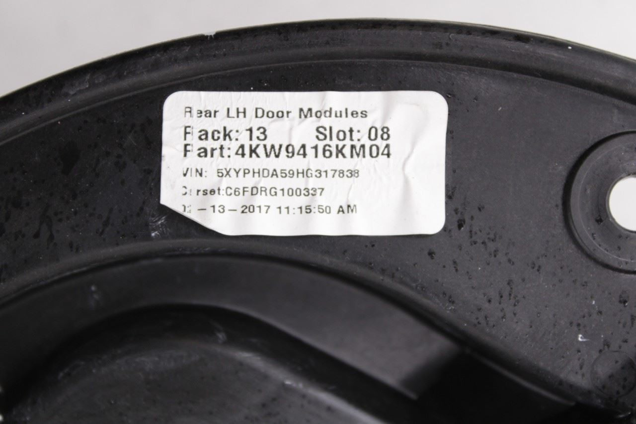 15-20 Kia Sorento EX Rear Left Side Door Window Regulator w/ Carrier and Motor - Alshned Auto Parts