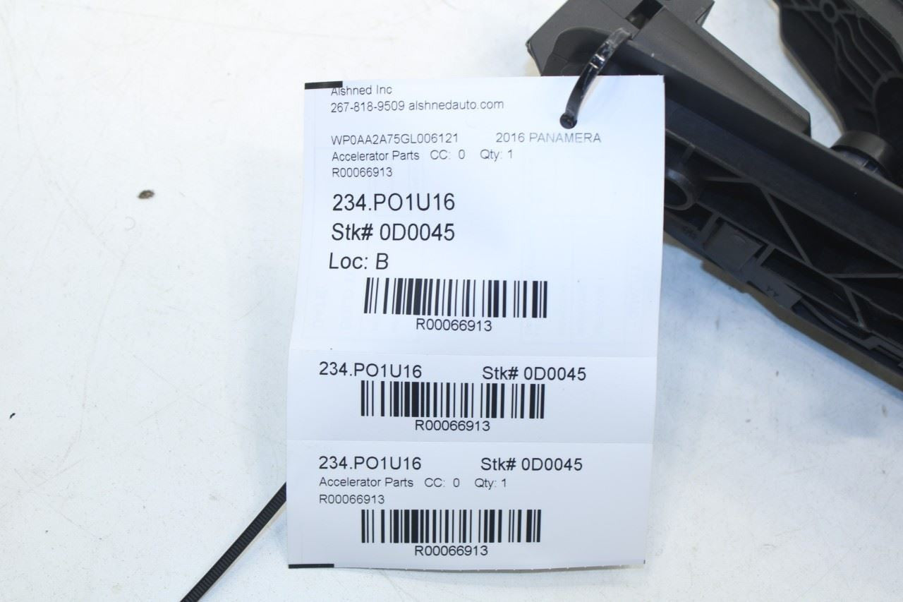 10-16 Porsche Panamera 4 Accelerator Throttle Gas Pedal Sensor 298-721-507-H OEM - Alshned Auto Parts