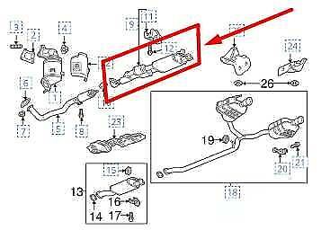 18-21 Buick Enclave 3.6L Exhaust Front Muffler Resonator w Pipe 84486634 *ReaD* - Alshned Auto Parts