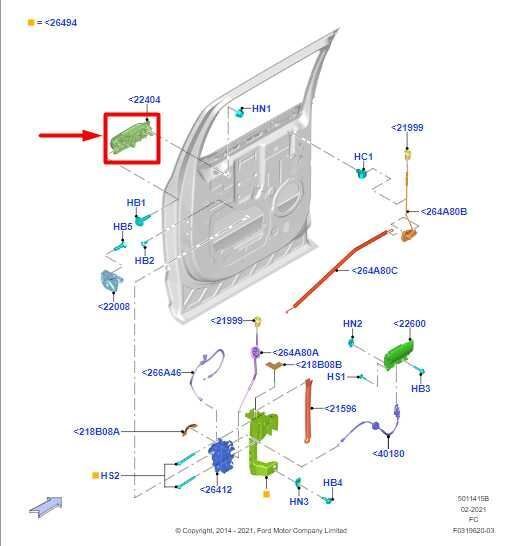 2015-2020 Ford F150 Rear Left Side Door Exterior Handle JC3B-2626601-AE OEM - Alshned Auto Parts