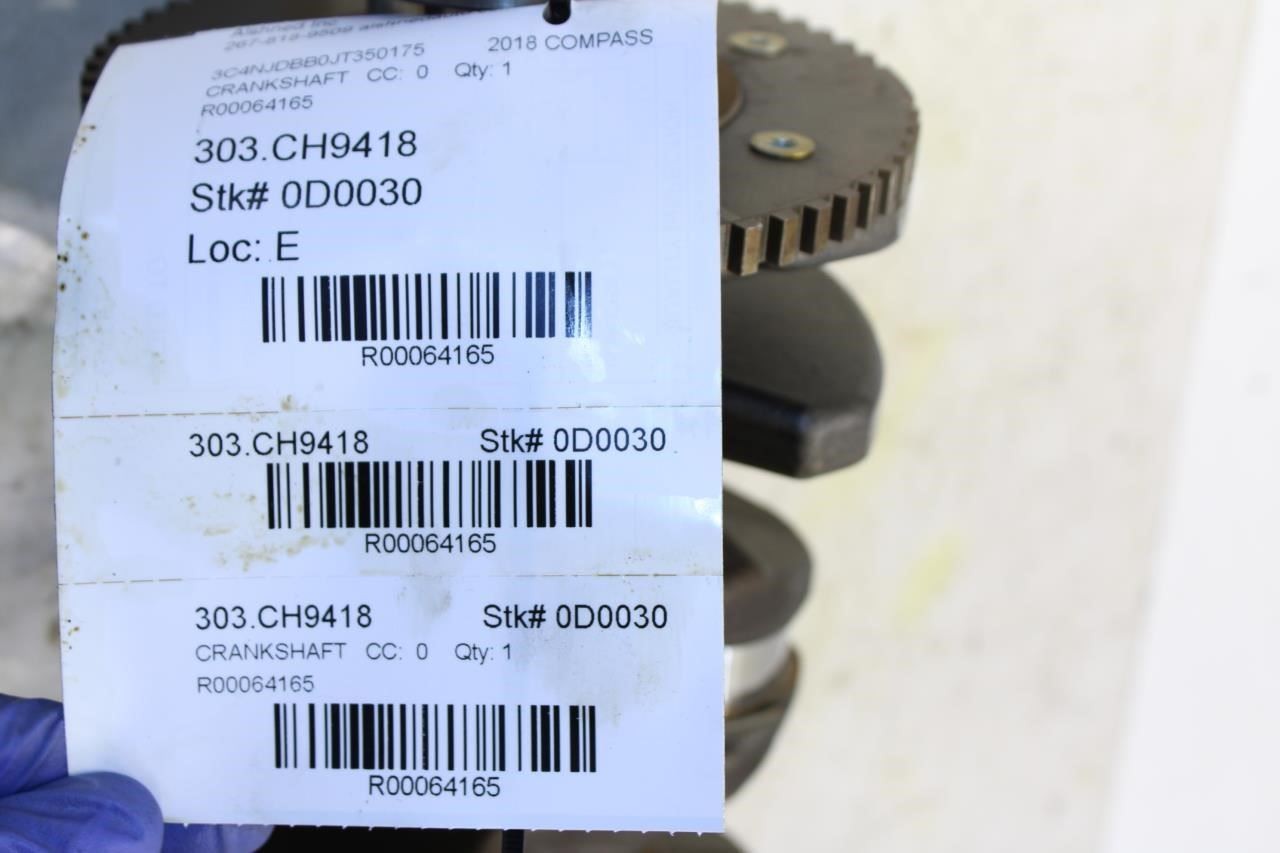 2017-2022 Jeep Compass Latitude 2.4L Engine Motor Crankshaft 95K 5047374AC OEM - Alshned Auto Parts
