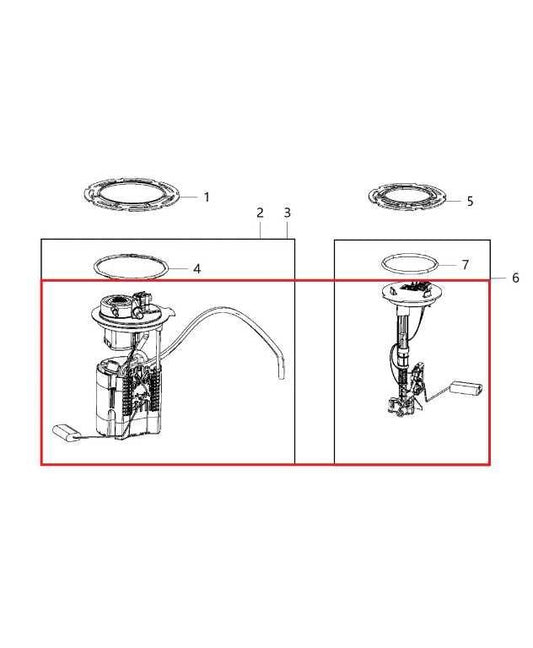 2015-2022 Jeep Cherokee Limited 3.2L In Tank Fuel Pump Assembly 68109894AC OEM - Alshned Auto Parts