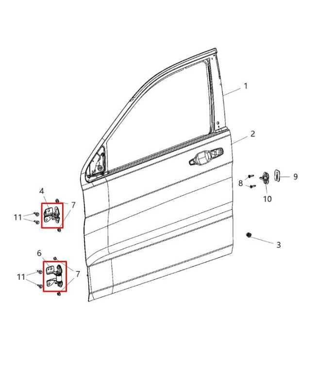 2011-2021 Jeep Grand Cherokee Laredo X 4X4 Front Left Door Hinge Upper and Lower - Alshned Auto Parts