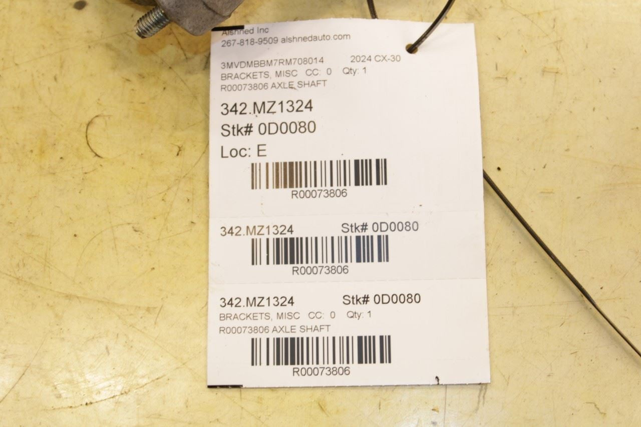 20202025 Mazda CX30 2.5 S 2.5L Front Right CV Axle Shaft Carrier Bearing Mount - Alshned Auto Parts