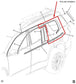 17-23 GMC Acadia SLT-1 Rear Right Door Window Upper Reveal w/ Belt Outer Molding - Alshned Auto Parts