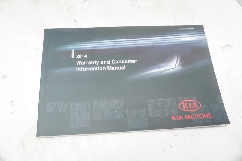 2014 Kia Optima Owner's Manual Book Set with Case - Alshned Auto Parts