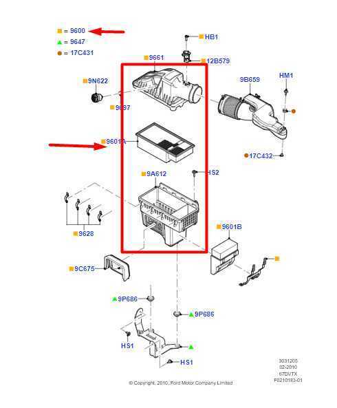 2011-2016 Ford F250 SD 6.7L Diesel Air Intake Cleaner CC34-9600-AC OEM - Alshned Auto Parts