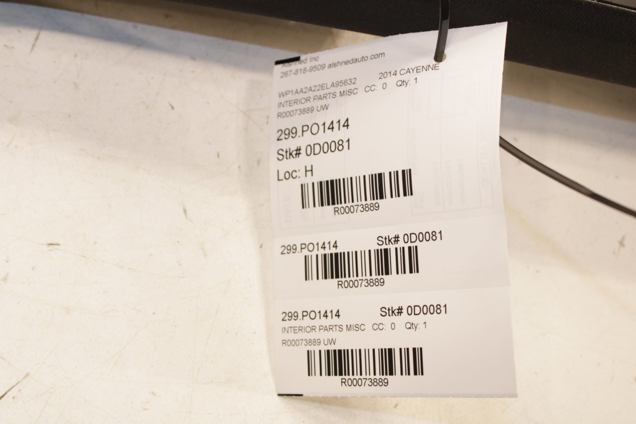 11-2018 Porsche Cayenne Platinum Left Center BPillar Upper Trim 958555239092W0 - Alshned Auto Parts