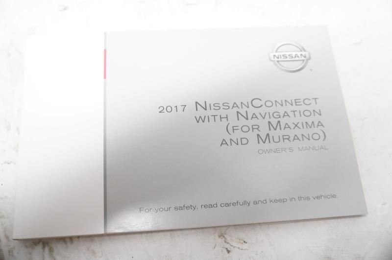 2017 Nissan Maxima Owner's Manual Book Set with Case - Alshned Auto Parts