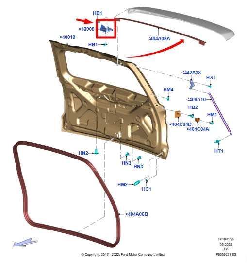 2018-24 Ford Expedition Rear Liftgate Trunk RH and LH Hinge Set JL1B-7842901-AC - Alshned Auto Parts