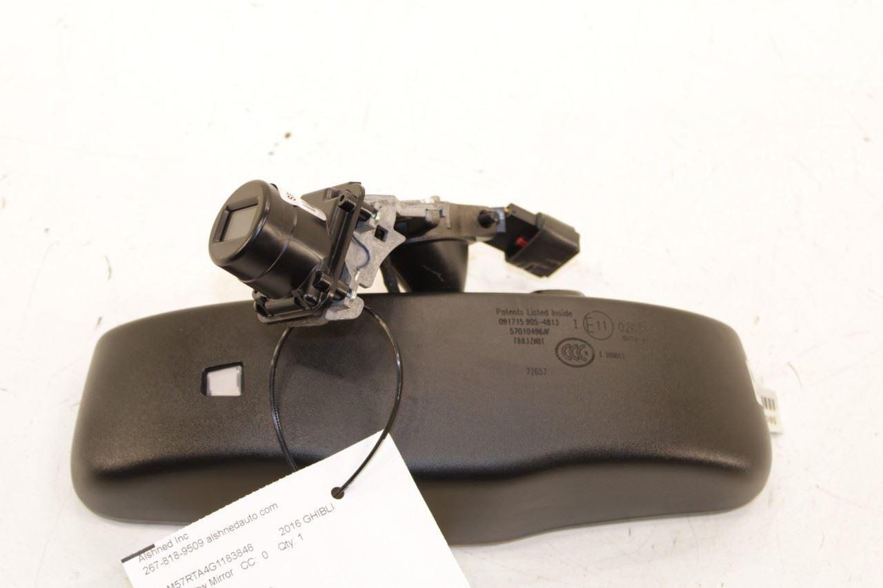 2014-2016 Maserati Ghibli S Q4 3.0L AWD Interior Rear View Mirror 675000543 OEM - Alshned Auto Parts