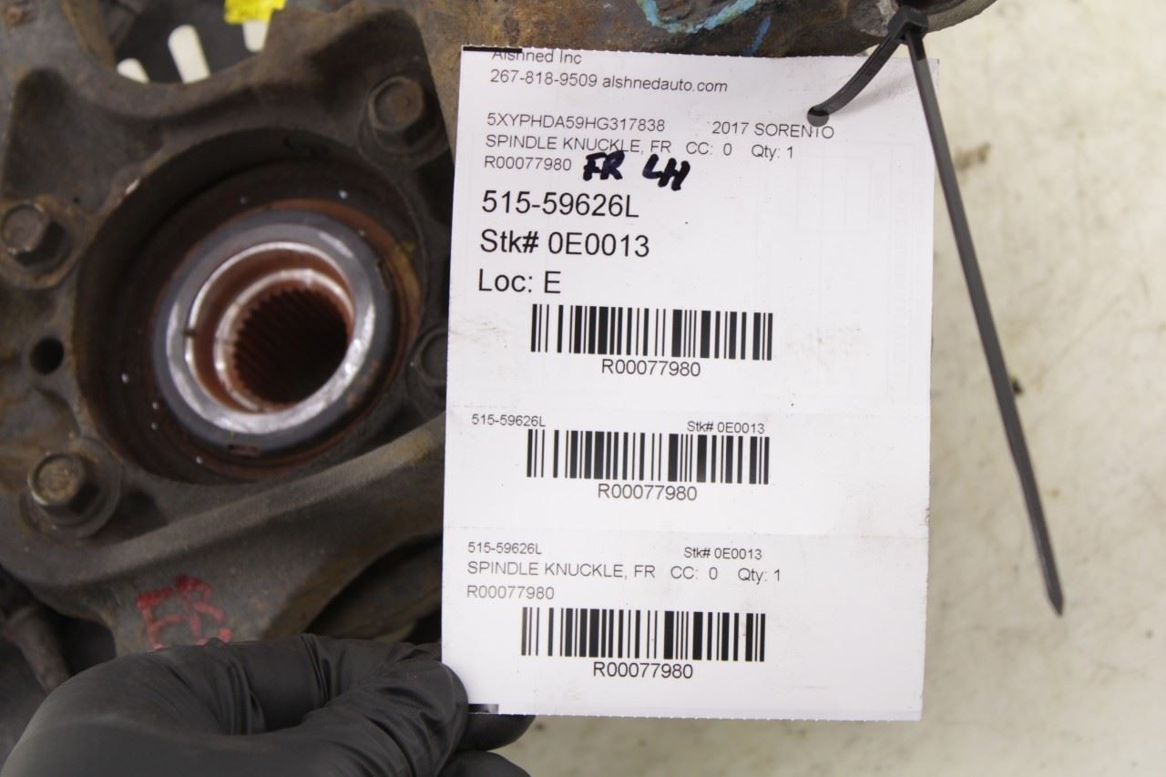 2015-2018 Kia Sorento EX Front Left Driver Side Spindle Knuckle Hub 51715-C5300 - Alshned Auto Parts