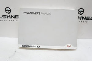 2016 Kia Sorento Owner's Manual