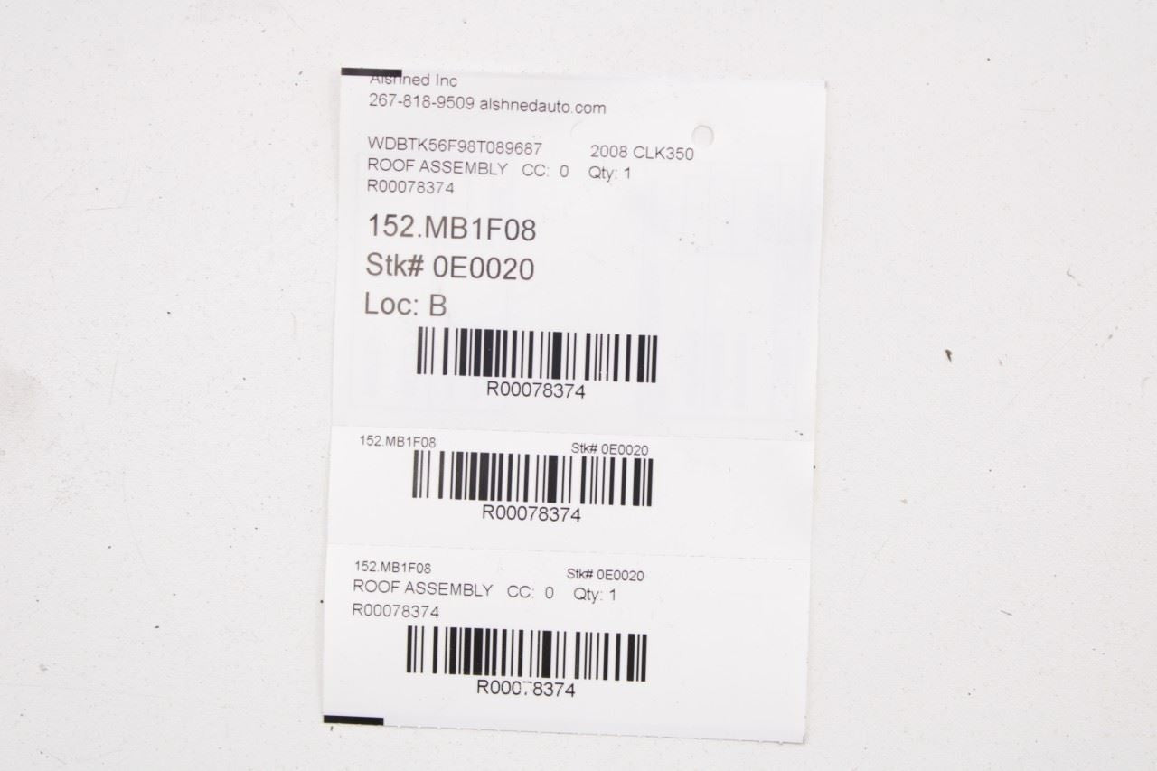 06-09 Mercedes-Benz CLK 350 Rear RH and LHt Side Convertible Top Cover Flap Set - Alshned Auto Parts