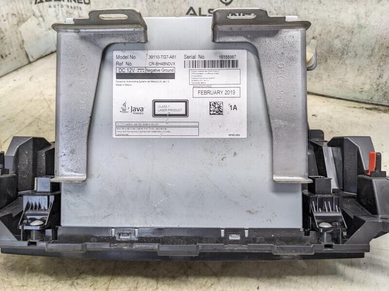 2019-2020 Honda Pilot Dash Panasonic DVD Player 39110-TG7-A81 OEM *ReaD**AS IS*