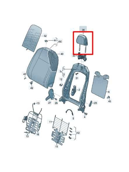 20182021 Volkswagen Atlas S Front LH or RH Side Seat Headrest 3CN881901ELI8 - Alshned Auto Parts