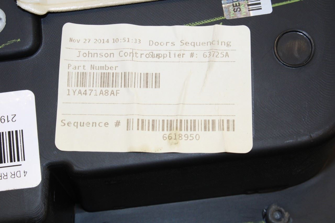 2013-2018 Ram 1500 Crew Cab Big Horn Rear Left Driver Door Trim Panel 1YA471A8AF - Alshned Auto Parts