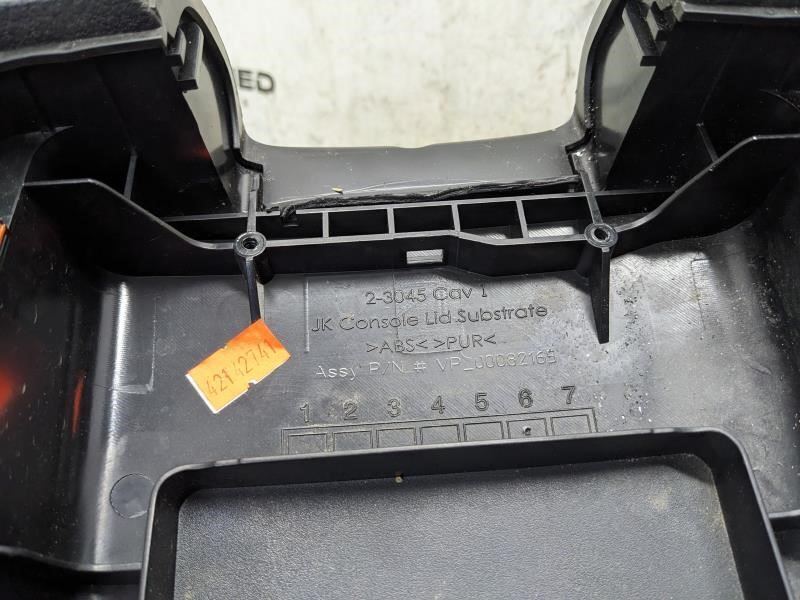 2011-2018 Jeep Wrangler Center Console Black Armrest Lid Only 68089579AD OEM - Alshned Auto Parts