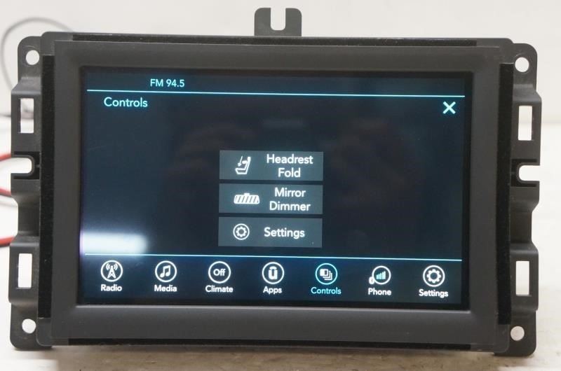 2019 Jeep Cherokee Audio Radio Receiver Uconnect with 7.0'' Display 68297444AA - Alshned Auto Parts