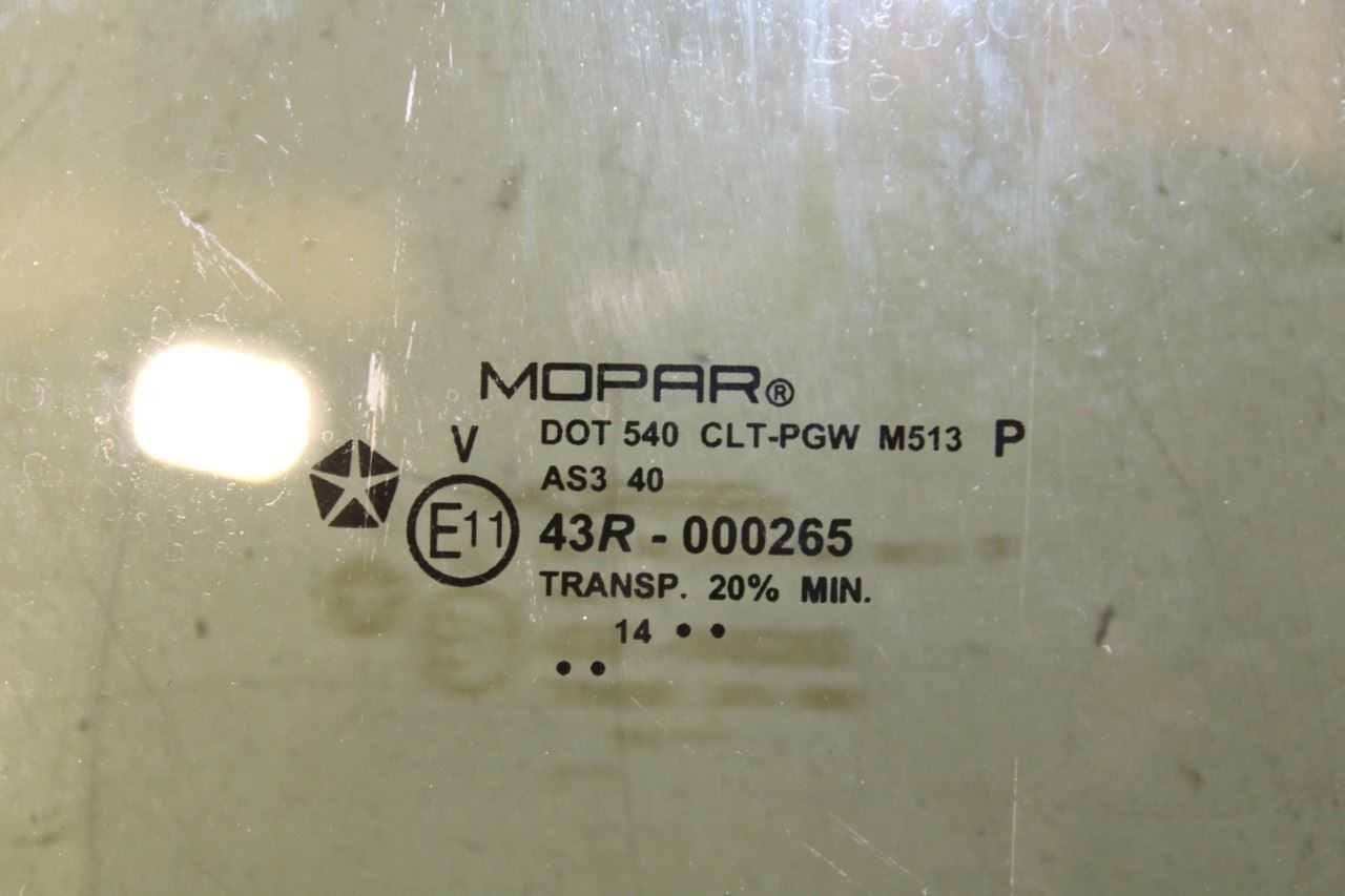 2011-2018 RAM 1500 Crew Cab Rear Left Driver Side Door Window Glass 55112403AA - Alshned Auto Parts