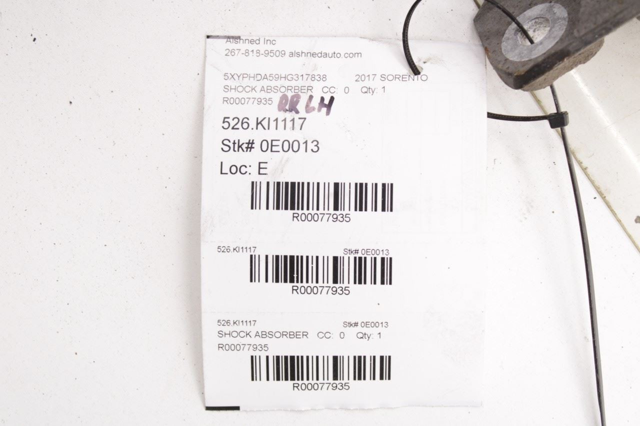 2015-2020 Kia Sorento EX 3.3L AWD Rear Left Driver Side Shock Strut Absorber - Alshned Auto Parts