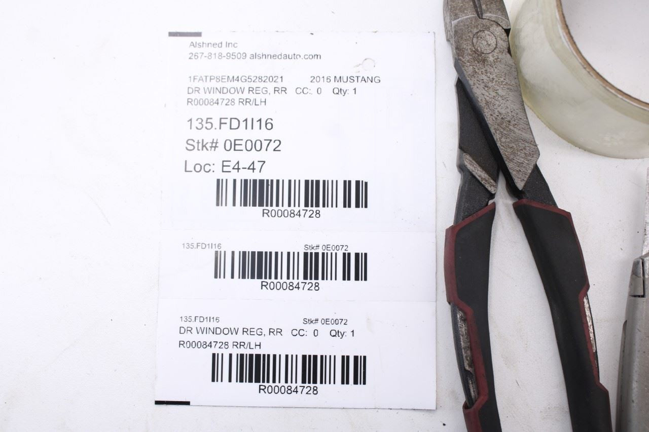 15-23 Ford Mustang Conv Rear Left Driver Side Quarter Window Regulator w/ Motor12