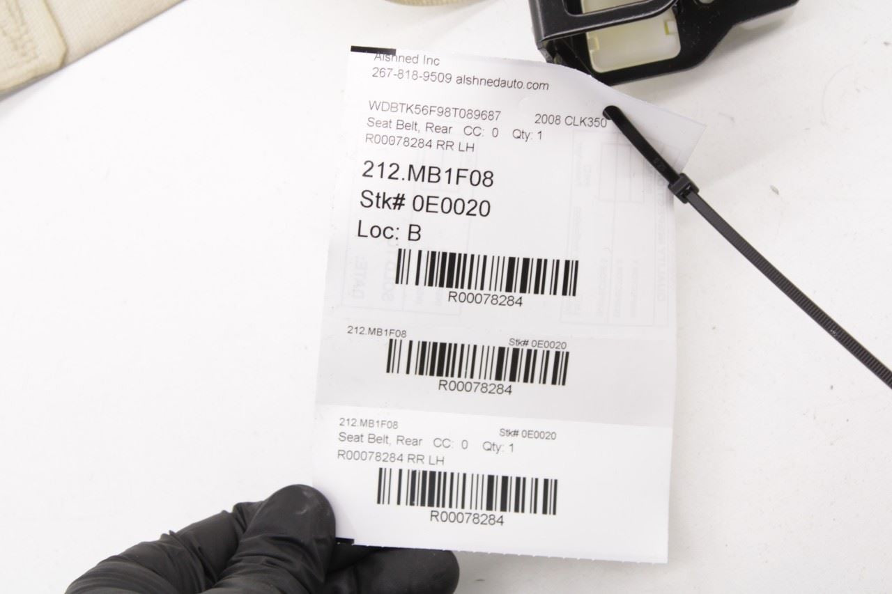 2006-09 Mercedes-Benz CLK 350 Rear Driver Left Side 2nd Row Seat Belt Retractor - Alshned Auto Parts