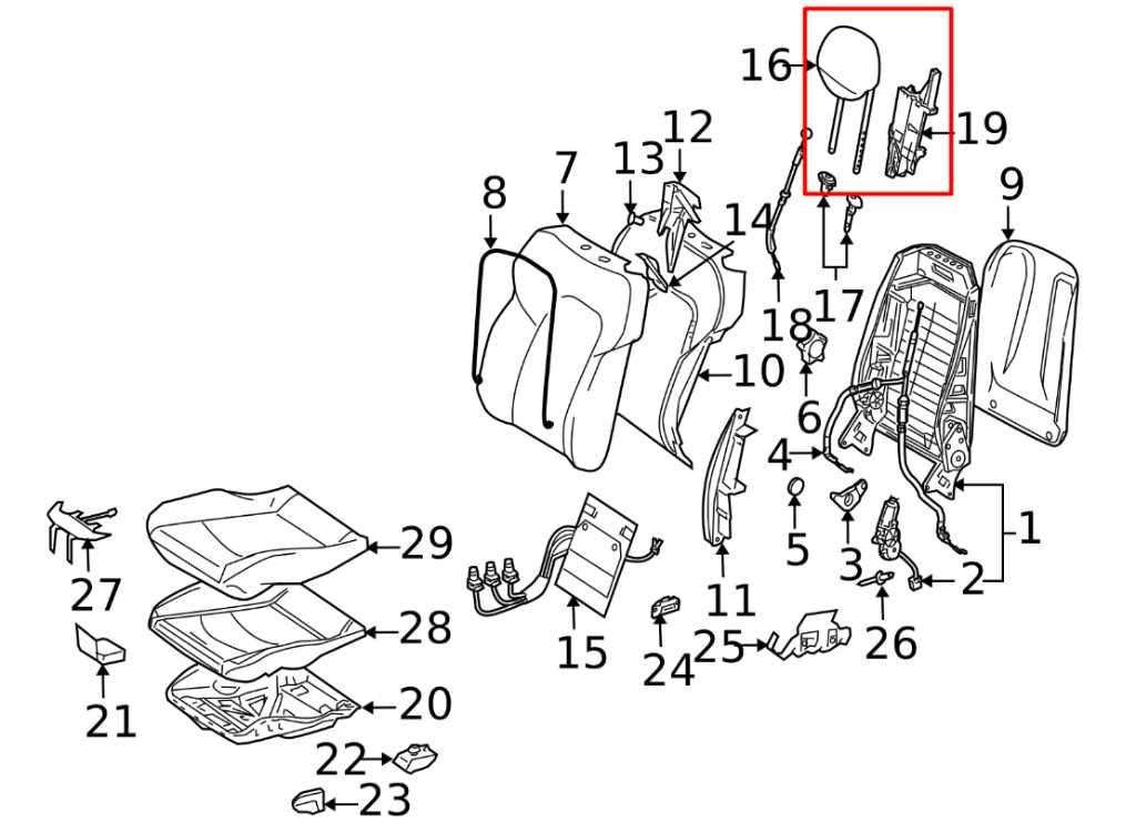 2006-09 Mercedes-Benz CLK 350 RWD Front Driver Left Side Seat Headrest w/ Motor - Alshned Auto Parts
