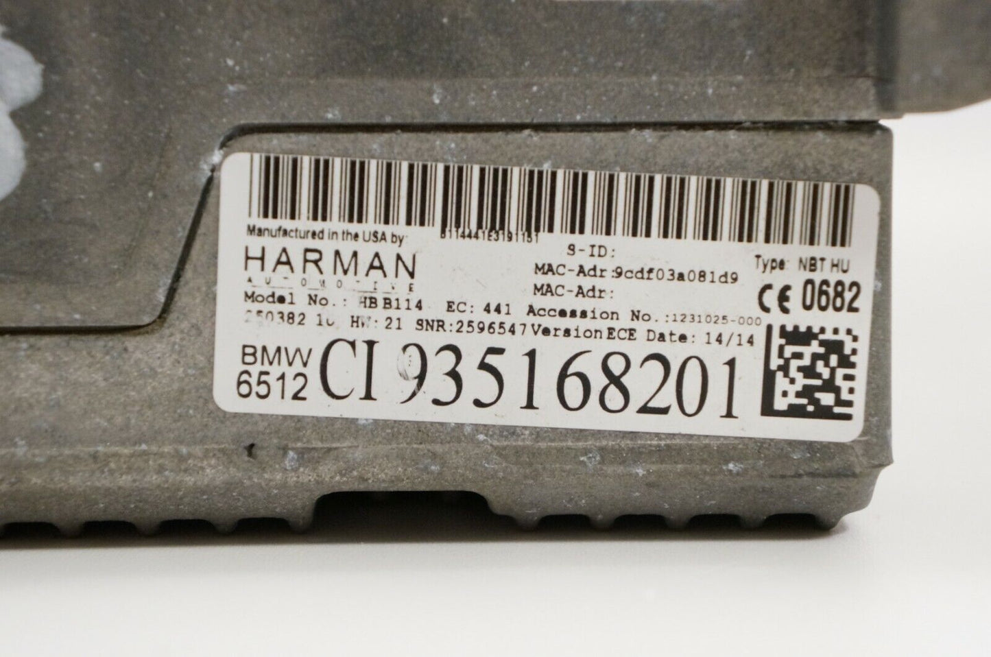 13 BMW 535i AM FM CD XM Navigation Radio Receiver CI935168201 OEM *ReaD* - Alshned Auto Parts