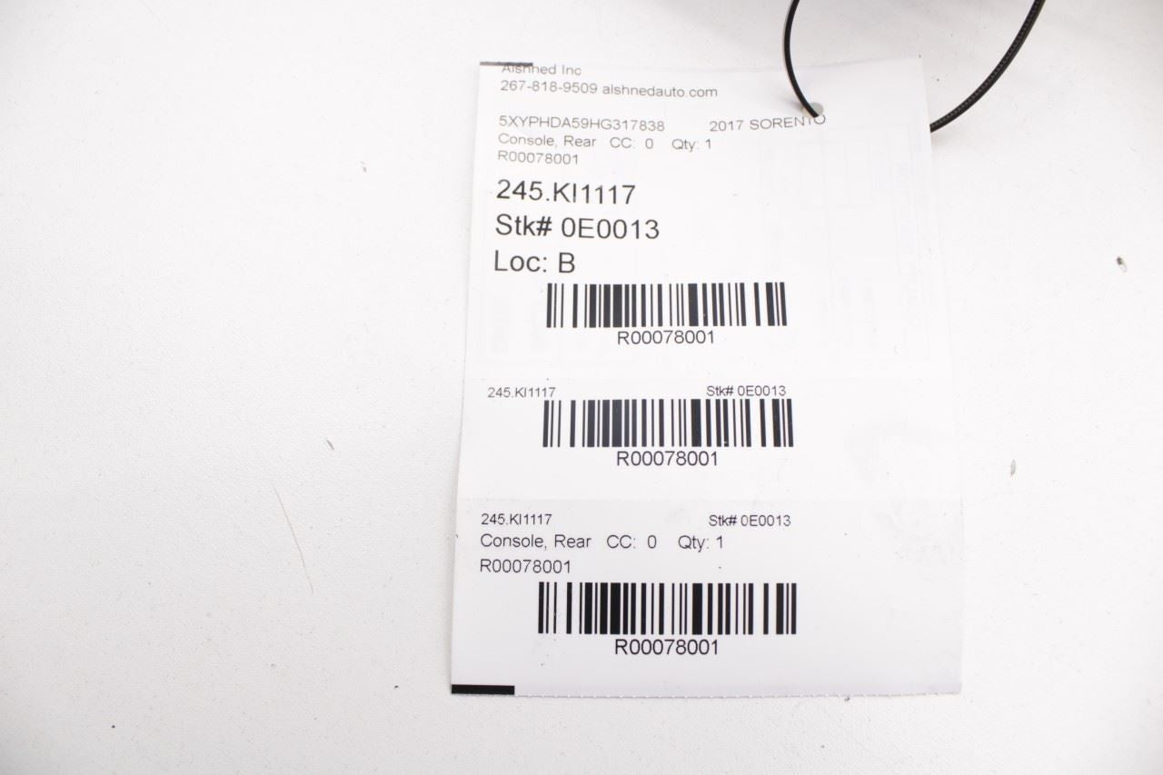 15-20 Kia Sorento EX Center Console Rear Back Panel Air Vent Grille 97040-C6000 - Alshned Auto Parts