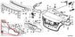2019-22 Acura ILX Tech A-Spec Rear Trunk Deck Lid Lower Garnish Trim 74895T3RA01