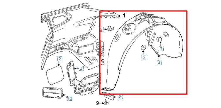 2024-25 Chevrolet Trax RR RH Quarter Wheelhouse Liner Splash Shield 42846761 OEM - Alshned Auto Parts