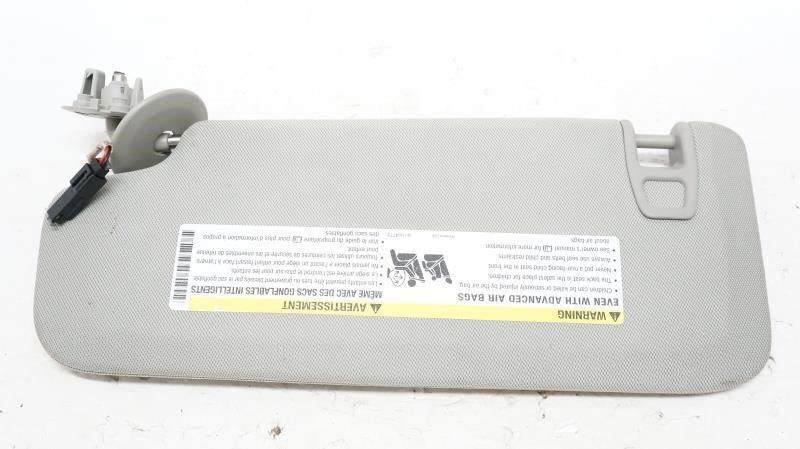 13-17 Cadillac XTS Passenger Right Side Sun Visor (Gray) OEM 15804773 - Alshned Auto Parts