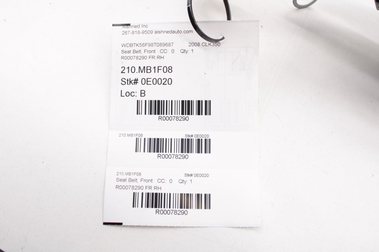 2006-09 Mercedes-Benz CLK 350 Front Passenger Right Side Seat Belt Feeder Motor - Alshned Auto Parts